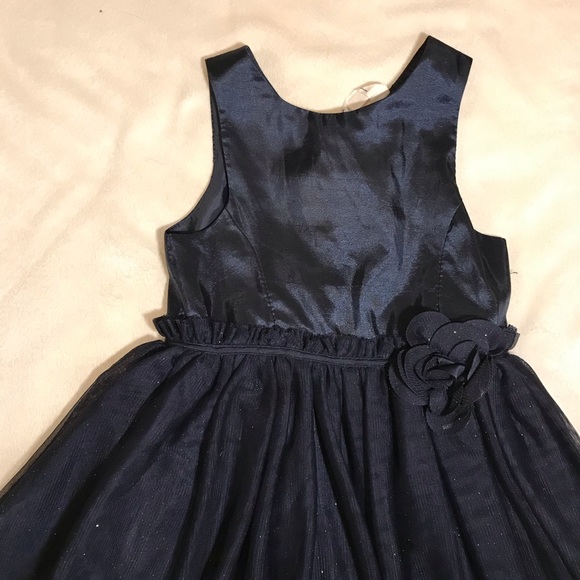 {H&M}Blue holiday dress excellent condition sz 3/4 - Picture 3 of 7